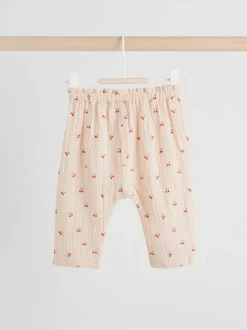 Tops|Sets En Outfits*Next - 2 -delige babyset van geweven tops en broeken met lange mouwen (0mnd -2jr) Crème/rode kers