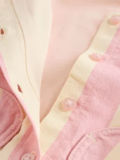 Rompertjes En Tuinbroeken|Tuinbroeken|Next - Baby Set van bretelbroeken en Bodysuit 2 Pieces (0mnd.-3jr) Crème/roze gestreept