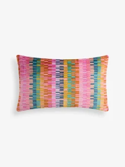 Kussentjes En Plaids|Kussentjes En Plaids*Next Cut Velvet Rio Blocks Cushion Meerkleurig
