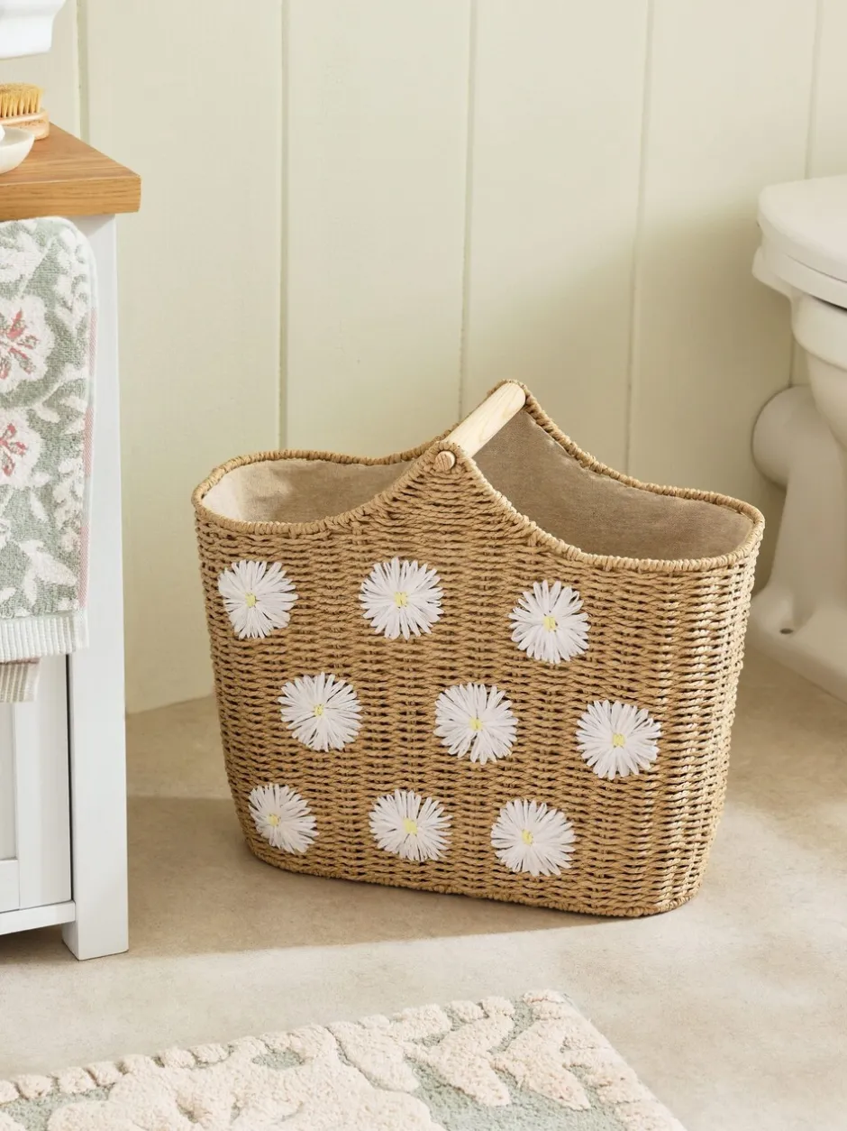 Badkameraccessoires|Next Daisy - Geweven toiletrolhouder en -opbergset