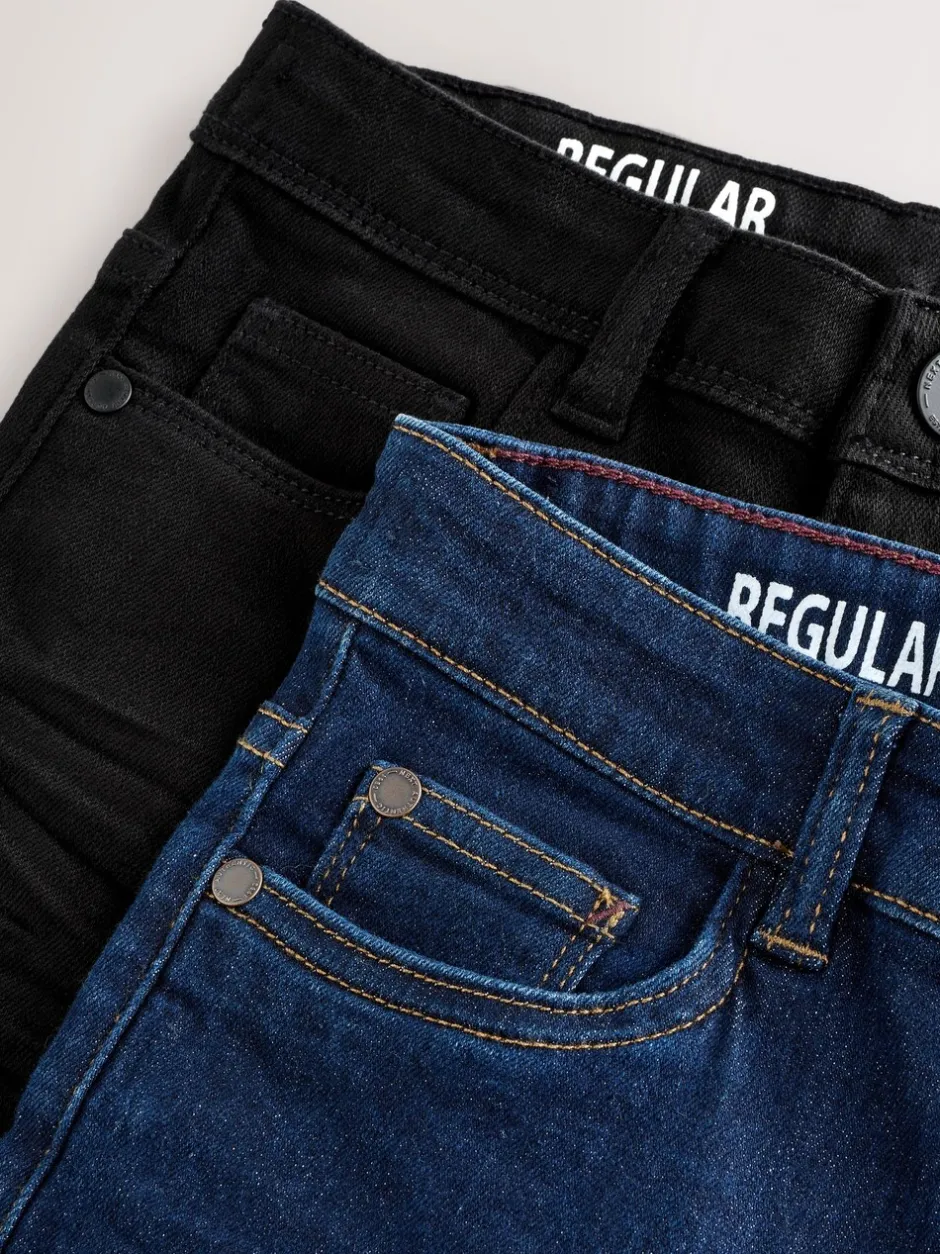 Jeans*Next - Stretchjeans 2 stuks (3-17jr) Dark Blue/ Black Denim