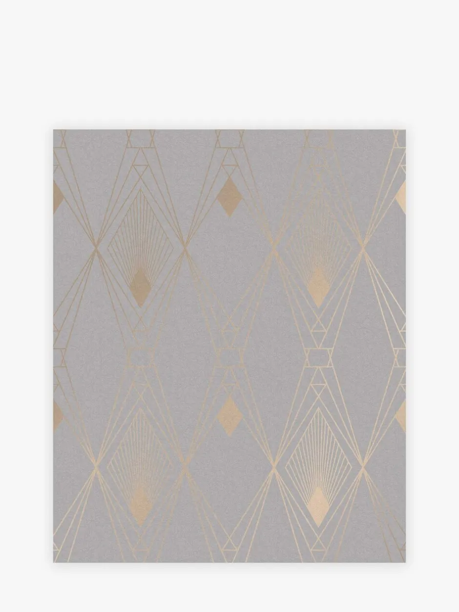 Behang|Next Deco Geometric 10M Wallpaper Grijs