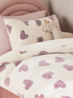 Kinderbeddengoed|Beddengoedsets En Dekbedovertrekken*Next Dekbedovertrek en kussensloop Fleece met hart