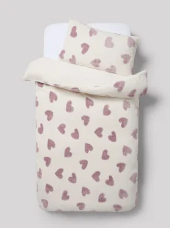 Kinderbeddengoed|Beddengoedsets En Dekbedovertrekken*Next Dekbedovertrek en kussensloop Fleece met hart