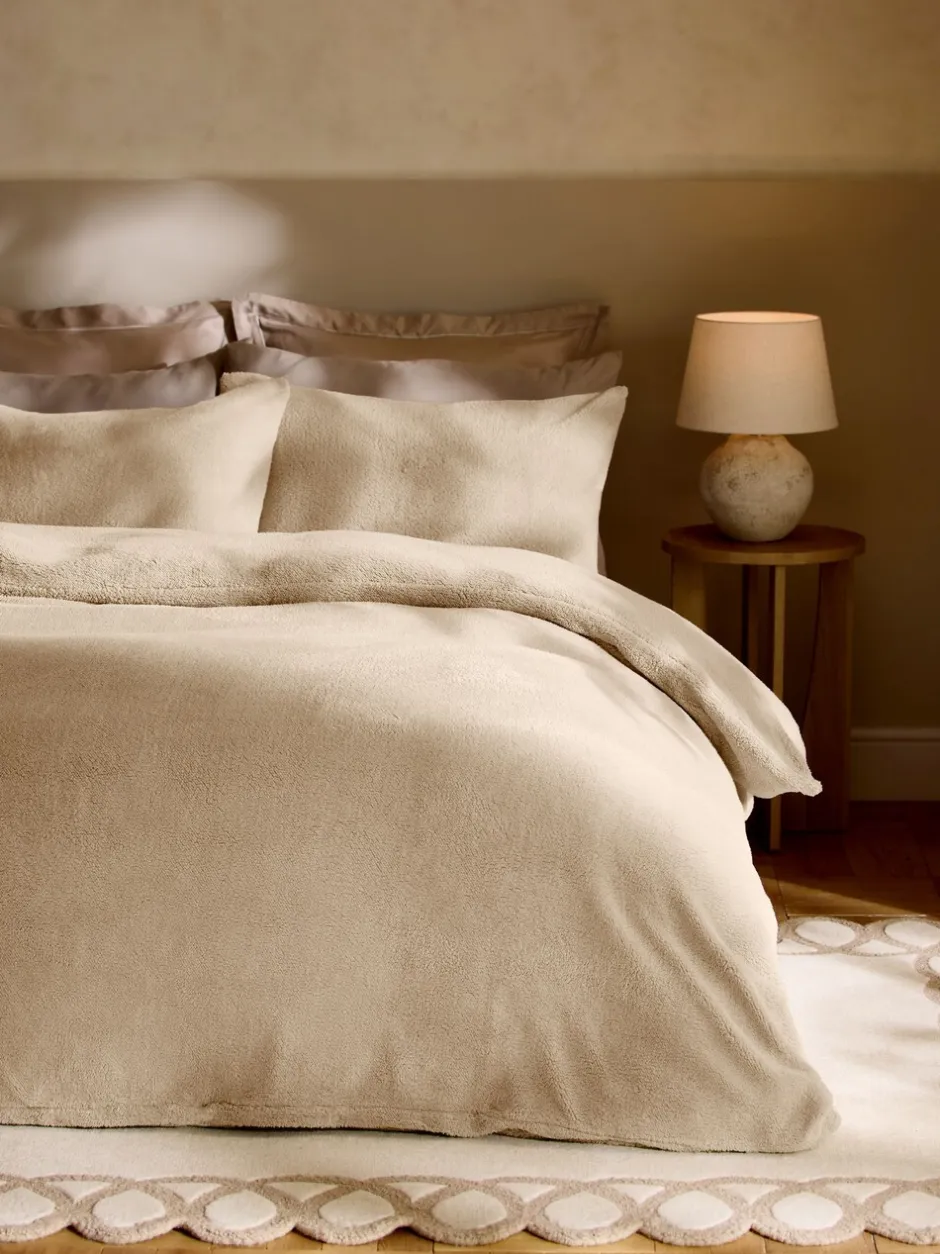 Beddengoedsets En Dekbedovertrekken|Next Dekbedovertrek- en kussensloopset van teddy fleece