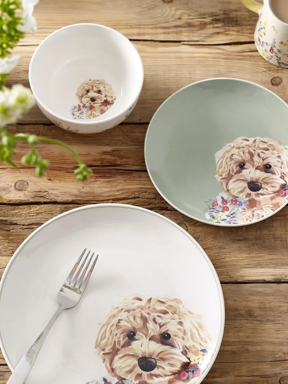 Eetservies En Pastaschalen|Next 12-delige charlie de cockapoo-dinerset