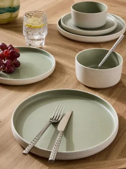 Tafelgerei|Eetservies En Pastaschalen*Next 12-delige Otis dinerset Groen