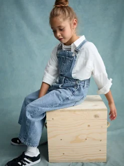 Tuinbroeken|Jumpsuits En Playsuits*Next Denim - Barrel 100% katoenen bretelbroeken (3-16jr)