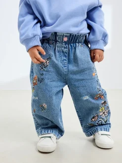 Jeans En Joggingbroeken|Jeans|Next Denim - Jeans met bloemenprint (3mnd-7jr)