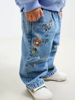 Jeans En Joggingbroeken|Jeans|Next Denim - Jeans met bloemenprint (3mnd-7jr)