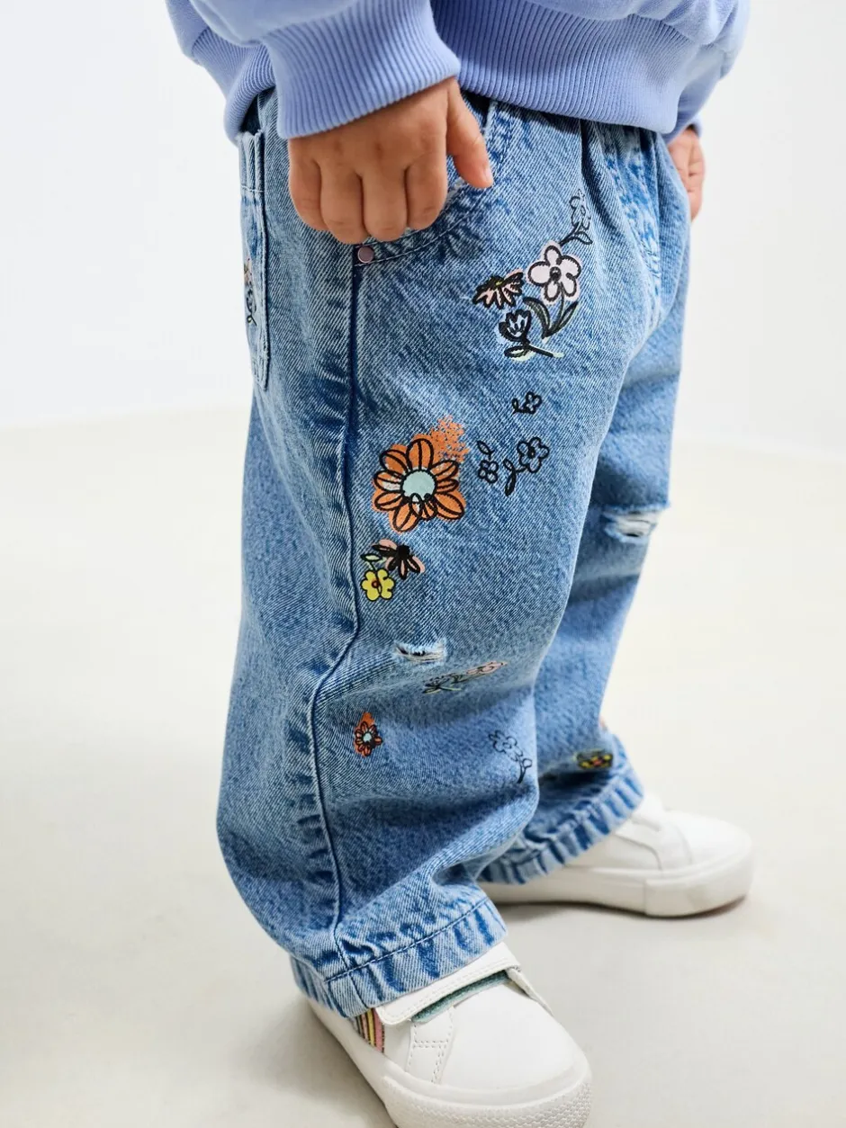 Jeans En Joggingbroeken|Jeans|Next Denim - Jeans met bloemenprint (3mnd-7jr)