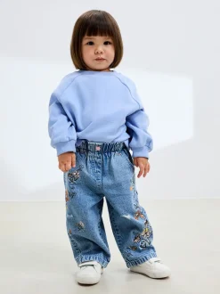 Jeans En Joggingbroeken|Jeans|Next Denim - Jeans met bloemenprint (3mnd-7jr)