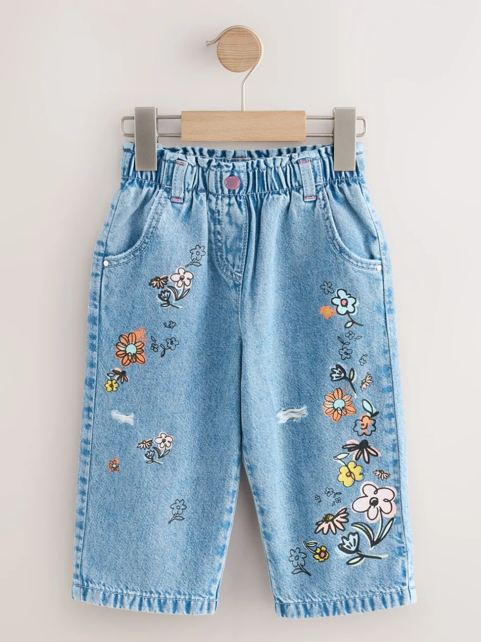 Jeans En Joggingbroeken|Jeans|Next Denim - Jeans met bloemenprint (3mnd-7jr)