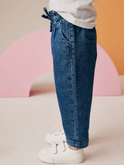 Jeans En Joggingbroeken|Jeans|Next - Jeans met gestrikte taille (3 mnd-7 jr) Denim