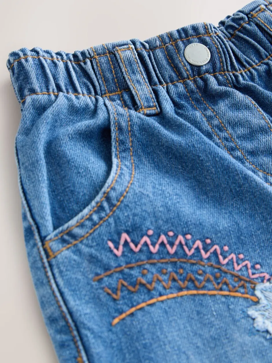 Jeans En Joggingbroeken|Jeans|Next Denim - Jeans versierd met eenhoorns (3mnd-7jr)
