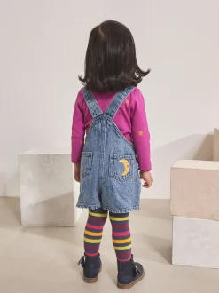 Jumpsuits En Playsuits|Next Denim - Set met kosmische tuinbroek (3mnd -7jr)