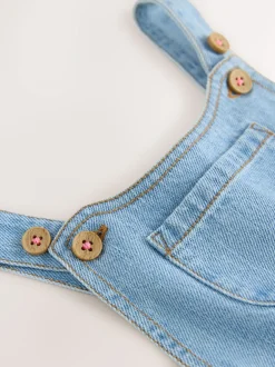 Tuinbroeken|Next Denim - Tuinbroek met lange pijpen (3mnd-8jr)