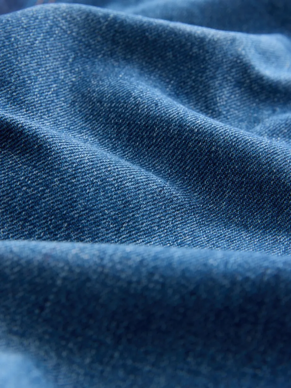 Jeans|Next - Jeans met ruime rechte pijpen Denim donkerblauw
