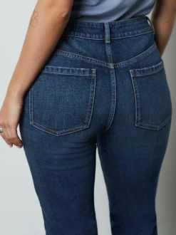 Jeans*Next - Mid Rise Authentic Bootcut Jeans Denim donkerblauw
