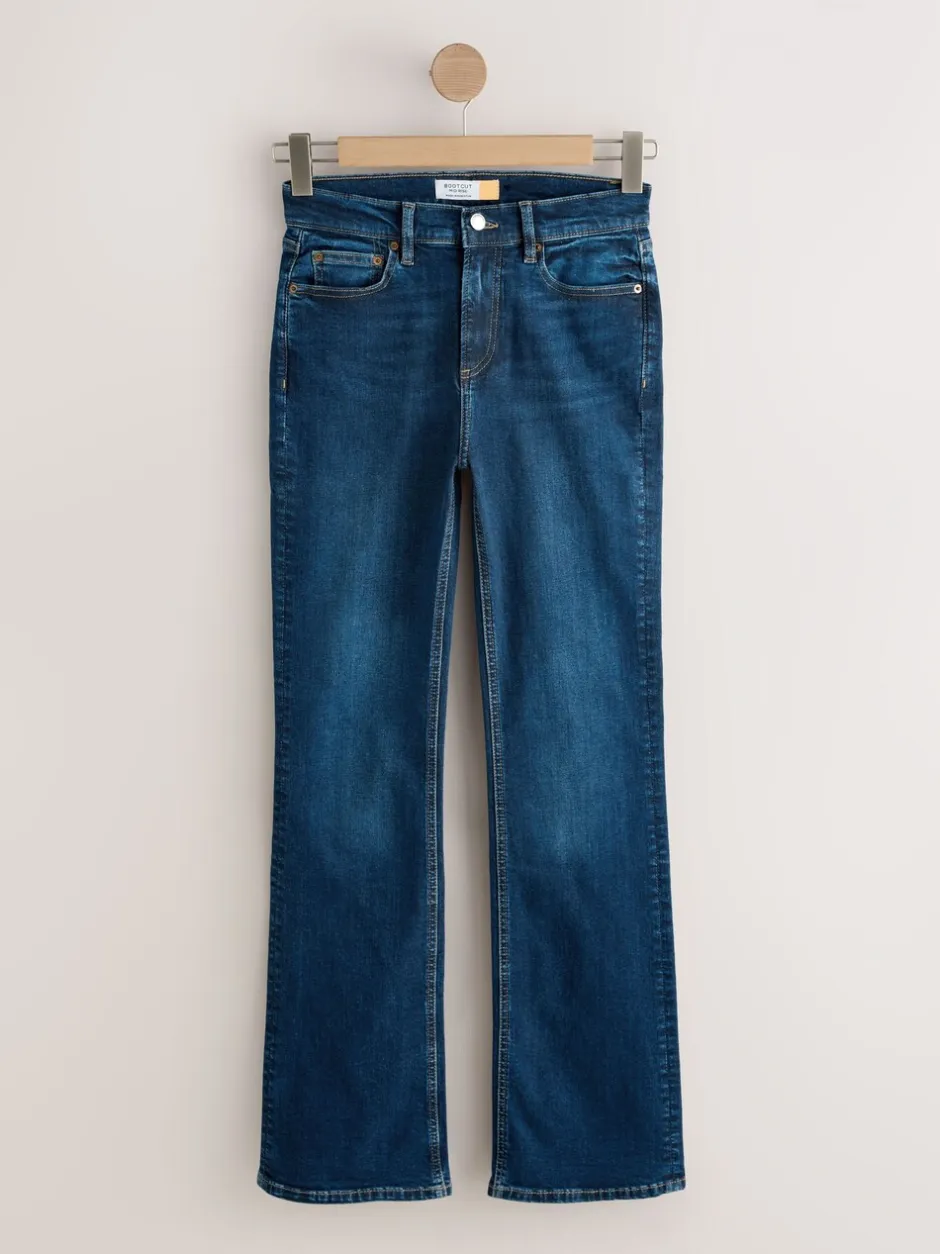Jeans*Next - Mid Rise Stretch Bootcut Jeans Denim donkerblauw