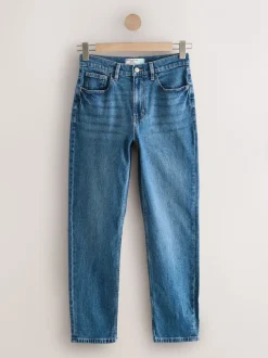 Jeans*Next - Mom Comfort Jeans met Stretch Column Denim donkerblauw