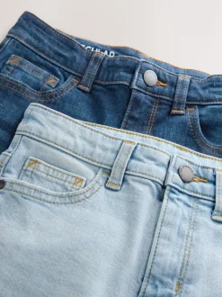 Jeans*Next - Stretchjeans 2 stuks (3-17jr) Denim Donkerblauw/Bleek