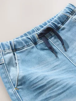 Jeans En Joggingbroeken|Jeans*Next - Superzachte jeans met stretch en elastische taille (3 mnd-7 jr) Denim met medium wassing