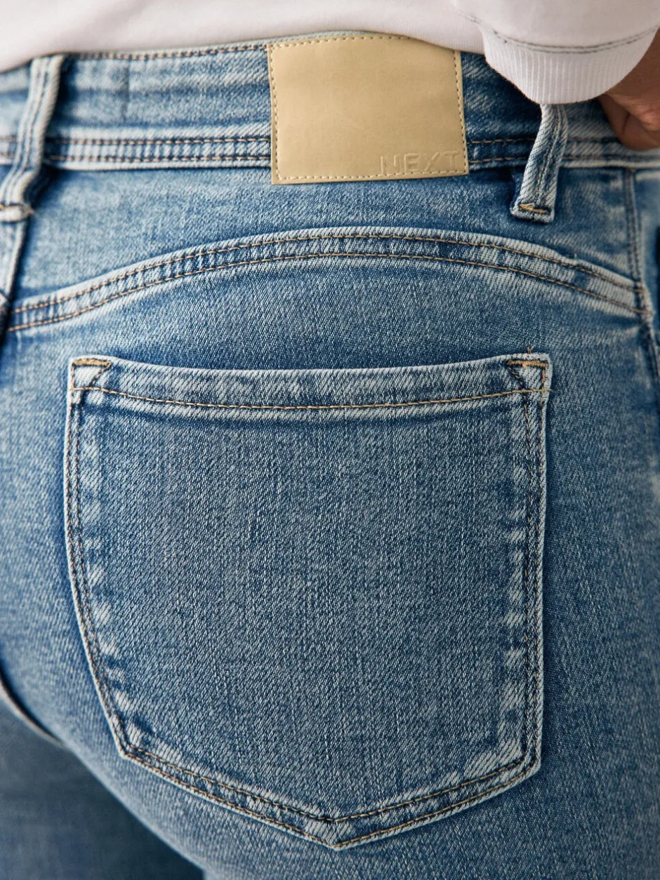 Jeans|Next Denim midblauw - Superzachte skinny jeans