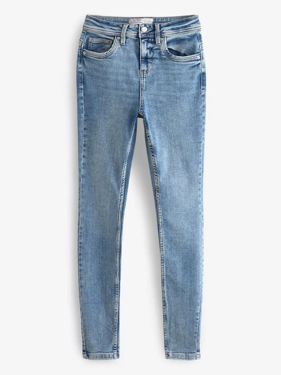 Jeans|Next Denim midblauw - Superzachte skinny jeans