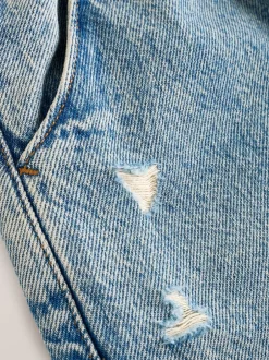 Jeans|Next - Barrel jeans met elastische taille (3-16jr) Denim tint