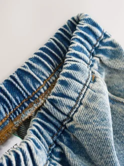 Jeans|Next - Barrel jeans met elastische taille (3-16jr) Denim tint