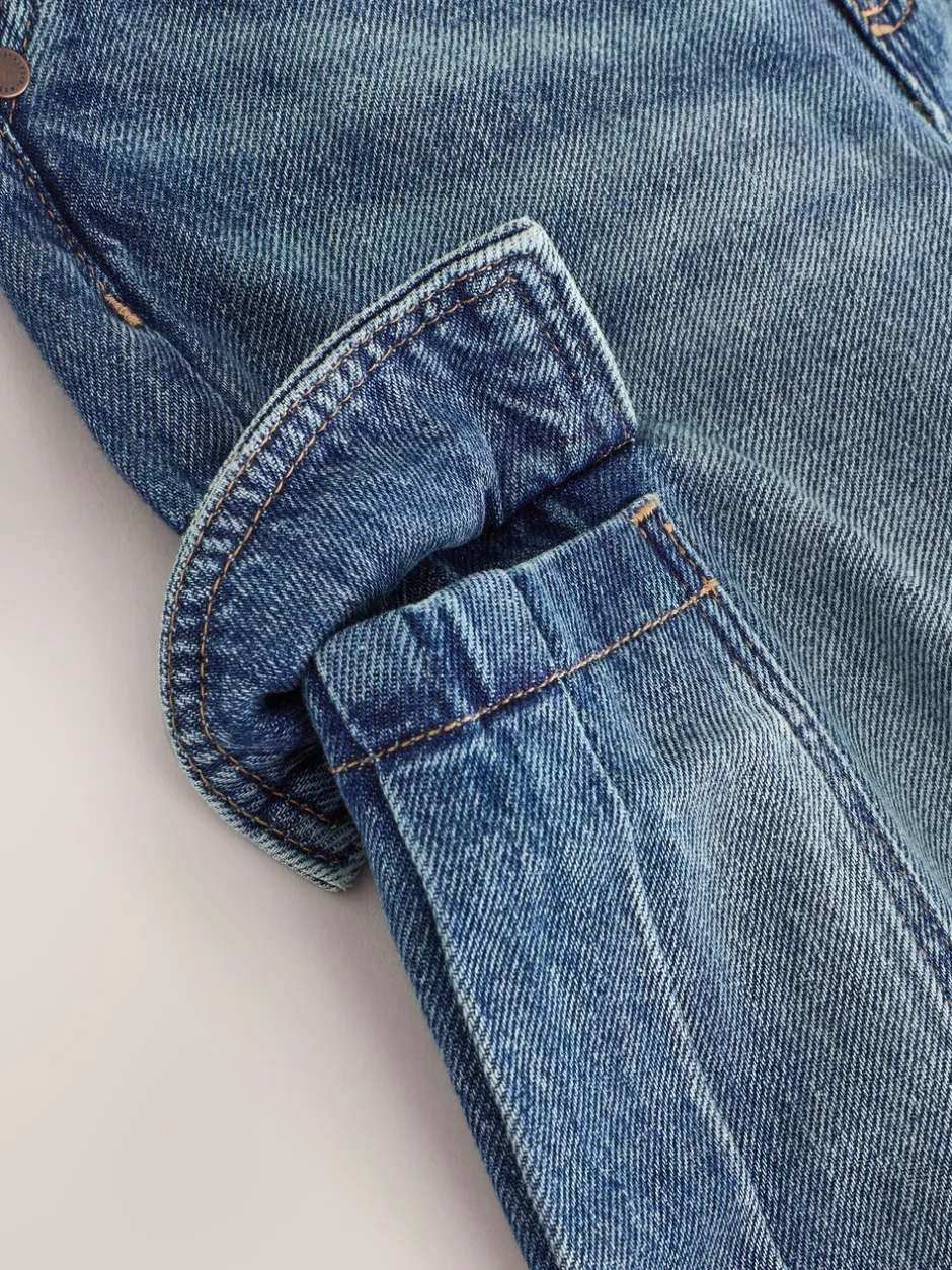 Jeans En Joggingbroeken|Jeans*Next Denim tint - Superwijde Denim Cargobroeken (3-16jr)