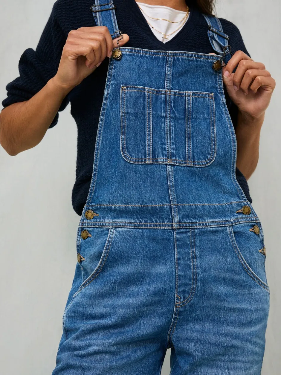 Jumpsuits En Playsuits|Fat Face - Fatface tuinbroek Denim vintage