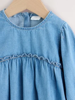 Rompertjes En Tuinbroeken|Babypakjes En Babypyjama's*Next Denimblauw - Babyrompers met bloemenprint Set 2 -delig met maillot (0mnd -3jr)