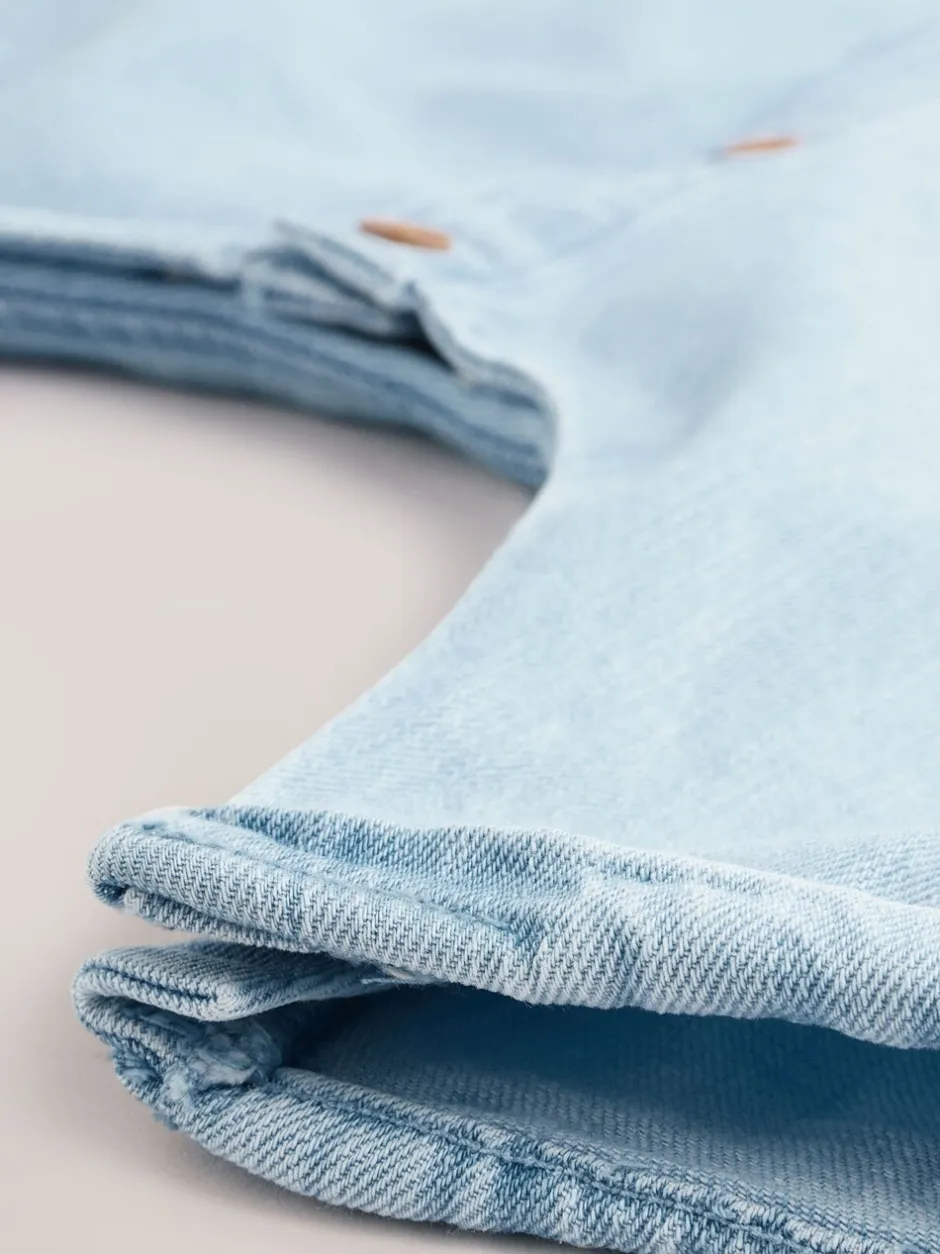 Rompertjes En Tuinbroeken|Tuinbroeken|Next Denimblauw - Babyset van tuinbroek en rompertje (0mnd-2jr)