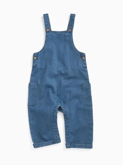 Tuinbroeken|Jumpsuits En Playsuits|Mori - Supersoft Dungarees Denimblauw