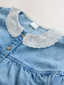 Jurken|Jurken|Next Denimkarakter - Set van overhemdjurk en legging (3mnd-8jr)