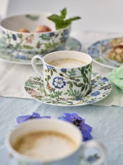 Mokken En Koppen*Designer's Guild Designers Guild - Porcelaine De Chine - 4 theekopjes en -schotels