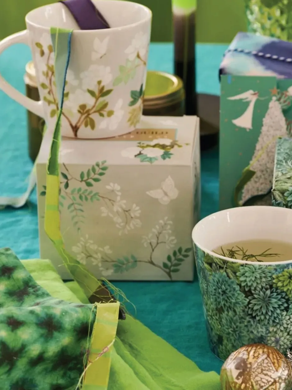 Mokken En Koppen|Designer's Guild Designers Guild Set of 4 Fleur Orientale Mugs