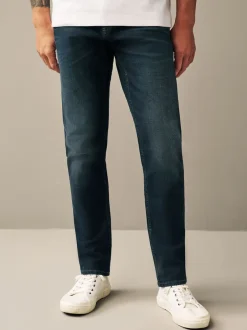 Jeans|Next Diepblauw - Slim Fit - Authentieke stretch denim jeans