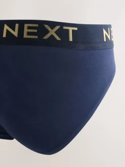 Ondergoed|Ondergoed|Next - Verpakking van 5 - Katoenrijke slips Dieprode/Groen/Blauwe kleur