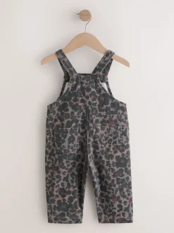 Sets En Combisets|Rompertjes En Tuinbroeken*Next - Denim tuinbroek (3mnd -7jr) Dierenprint