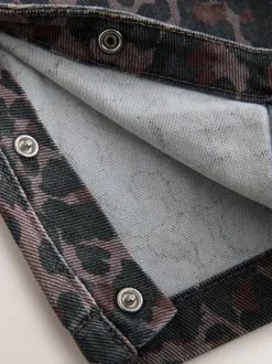 Sets En Combisets|Rompertjes En Tuinbroeken*Next - Denim tuinbroek (3mnd -7jr) Dierenprint
