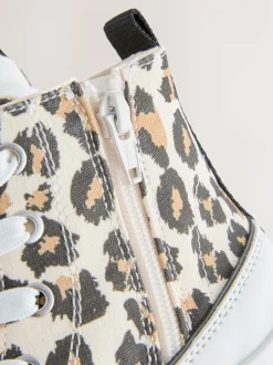 Sneakers*Next - Extra Chunky Lace-Up With Zip Trainers Dierenprint