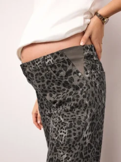 Jeans|Moederschap|Next - Maternity Barrel Denim Jeans Dierenprint