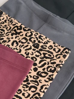 Broeken En Leggings|Next - Uitlopende legging (3-16jr) Dierenprint/Rood
