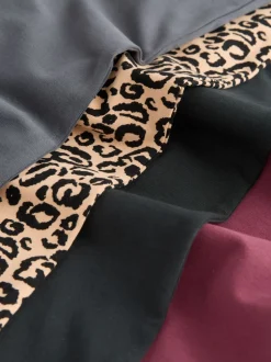 Broeken En Leggings|Next - Uitlopende legging (3-16jr) Dierenprint/Rood