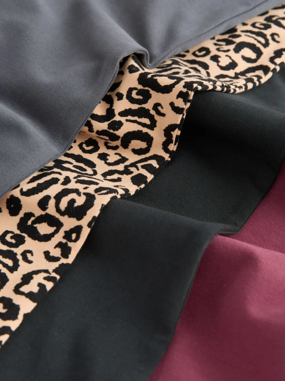 Broeken En Leggings|Next - Uitlopende legging (3-16jr) Dierenprint/Rood