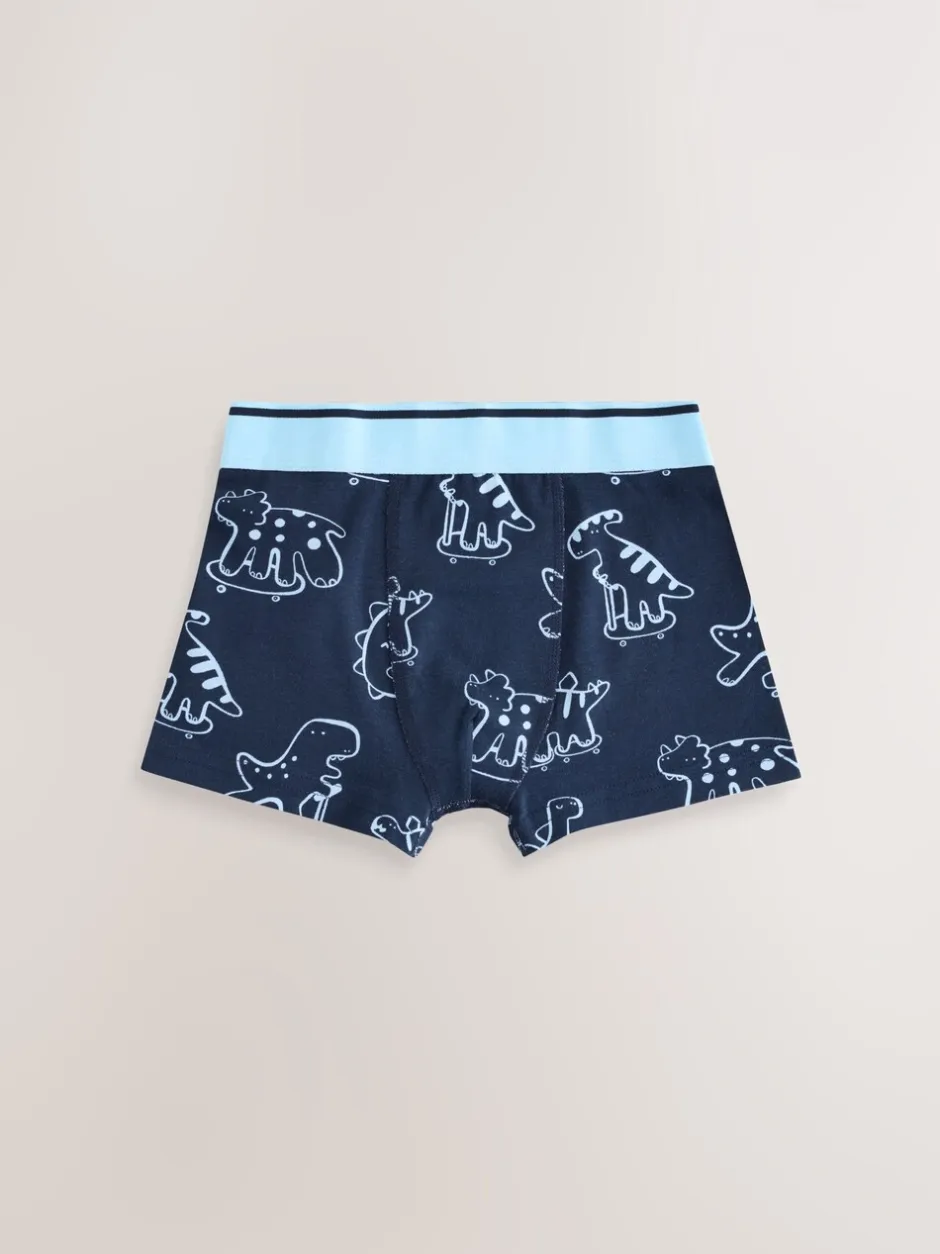 Ondergoed*Next - Junior karakter trunks 5 verpakking (1,5-16jr) Dino Checkerboard