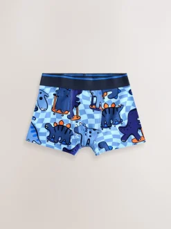 Ondergoed*Next - Junior karakter trunks 5 verpakking (1,5-16jr) Dino Checkerboard